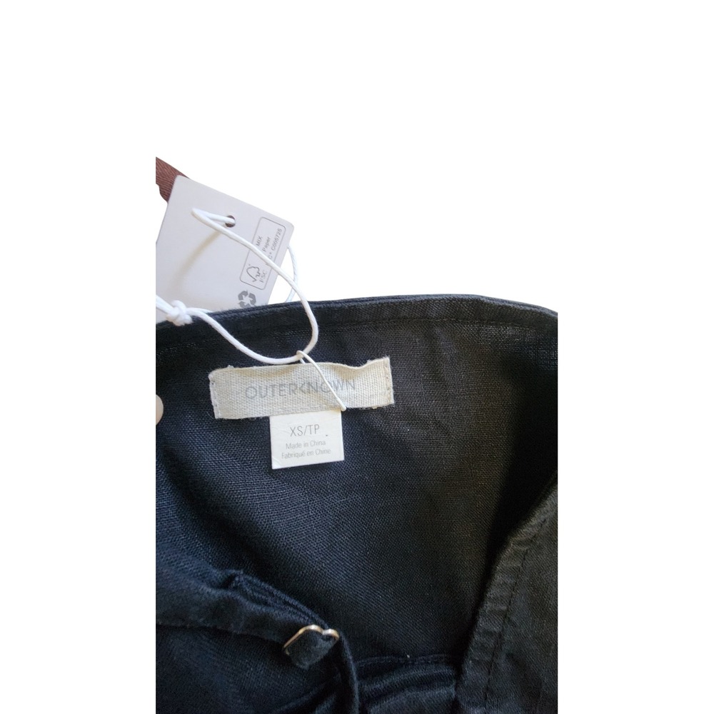 Outerknown/ Anthropologie 2 Piece Set Womens XS Black Brown Excellent - Picture 10 of 12
